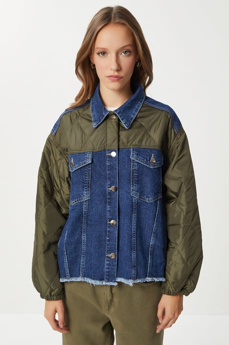 Geknoopte Denim Crop Jacket - Image 5