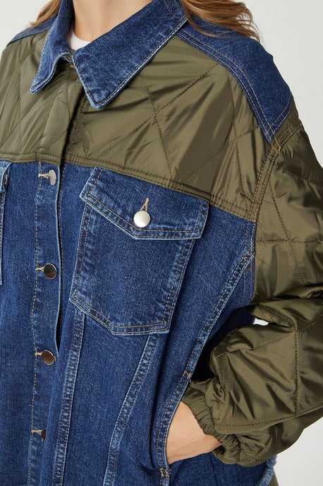 Geknoopte Denim Crop Jacket - Image 6
