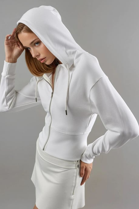 Hoody met lange mouwen en ritsjack - Image 5