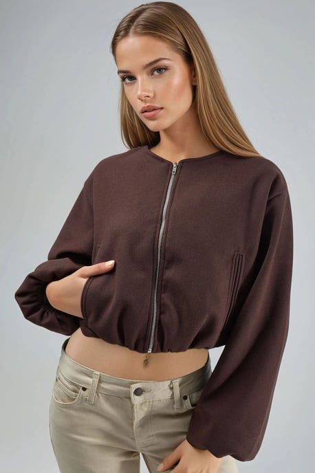 Korte Gabardinejas met Rits en Zak - Image 1
