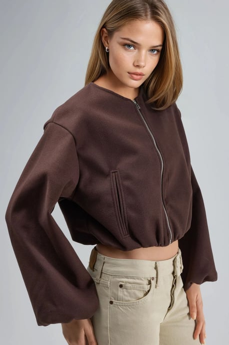 Korte Gabardinejas met Rits en Zak - Image 3