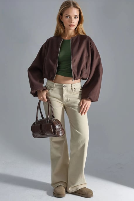 Korte Gabardinejas met Rits en Zak - Image 5