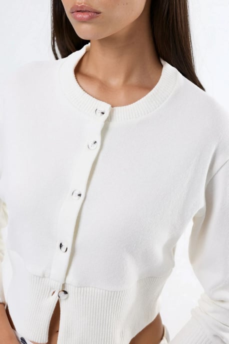 Casual Crew Neck Geknoopte Crop Jack - Image 5