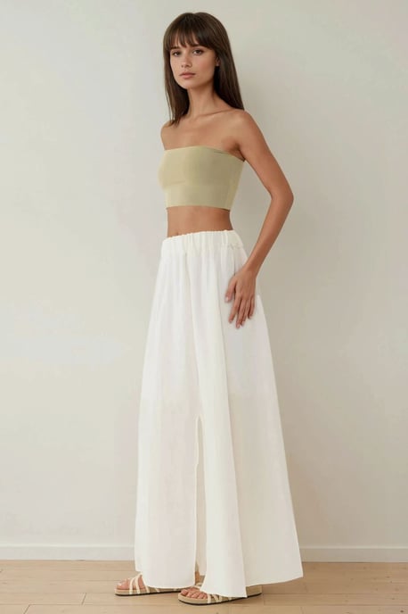 Hoge Taille A-Lijn Maxi Rok met Split - Image 5