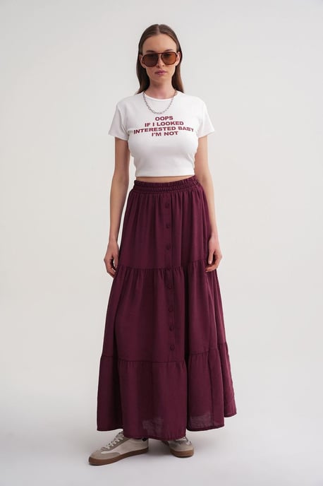 Hoge Taille Maxi Rok - Image 3