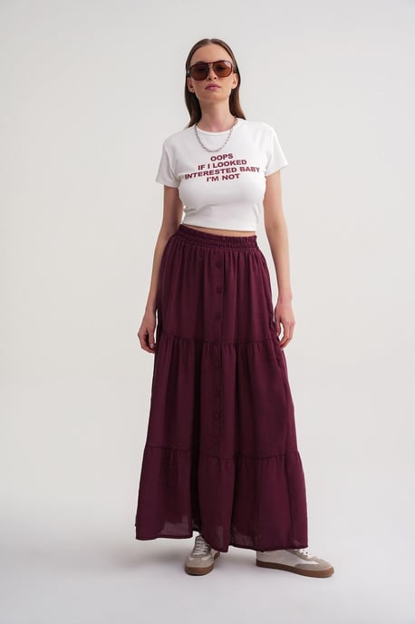 Hoge Taille Maxi Rok - Image 5