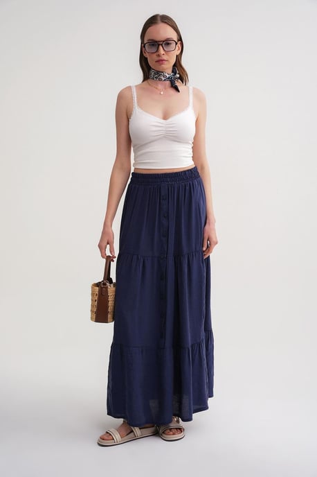 Hoge Taille Maxi Rok - Image 2