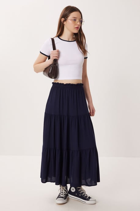 Hoge Taille A-Lijn Maxi Rok - Image 2