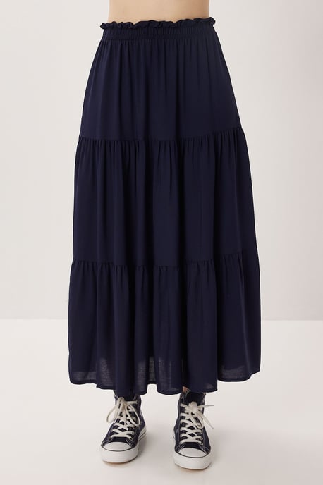 Hoge Taille A-Lijn Maxi Rok - Image 3