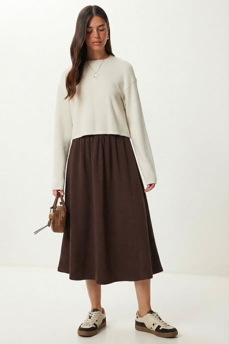 Elastische Taille Maxi Rok - Image 1