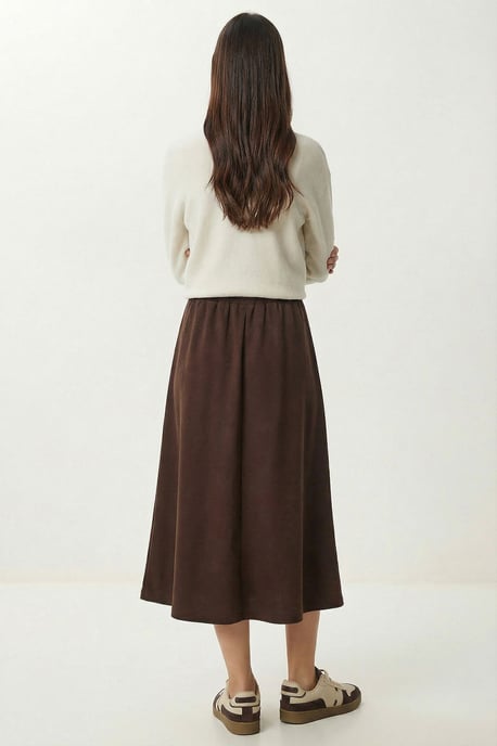 Elastische Taille Maxi Rok - Image 4