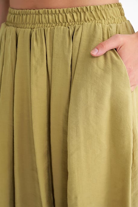 Hoge Taille Maxi Rok met Touwtje Taille - Image 5