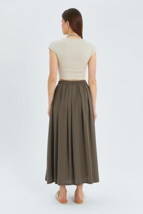 Hoge Taille Lange Rok met Zakken - Image 5