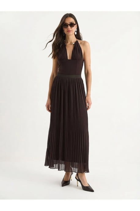 Hoogwaardige Plissé Maxi Rok - Image 1