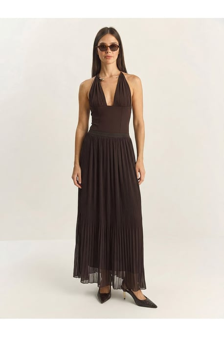 Hoogwaardige Plissé Maxi Rok - Image 2