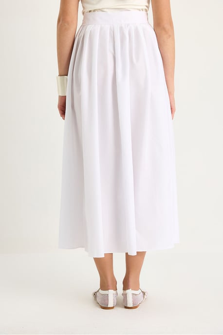 High Waist Maxi Skirt with Slit - Image 6