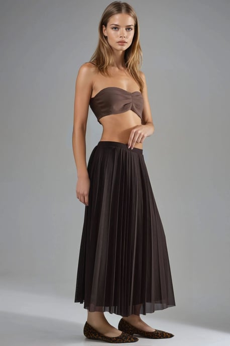 Mid Waist Tulle Maxi Rok - Image 2