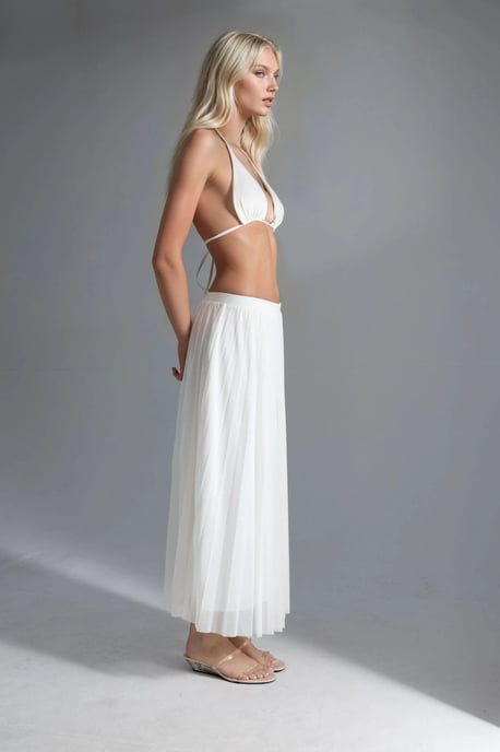 Lange Tulle Rok met Middelhoge Taille - Image 3