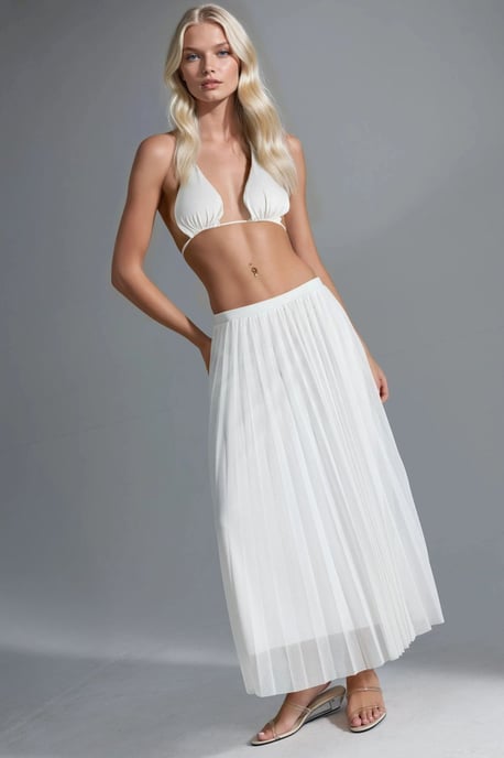 Lange Tulle Rok met Middelhoge Taille - Image 6