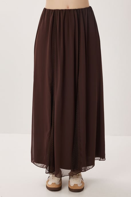 Hoge Taille Maxi Rok in Chiffon - Image 4