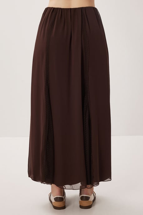 Hoge Taille Maxi Rok in Chiffon - Image 6