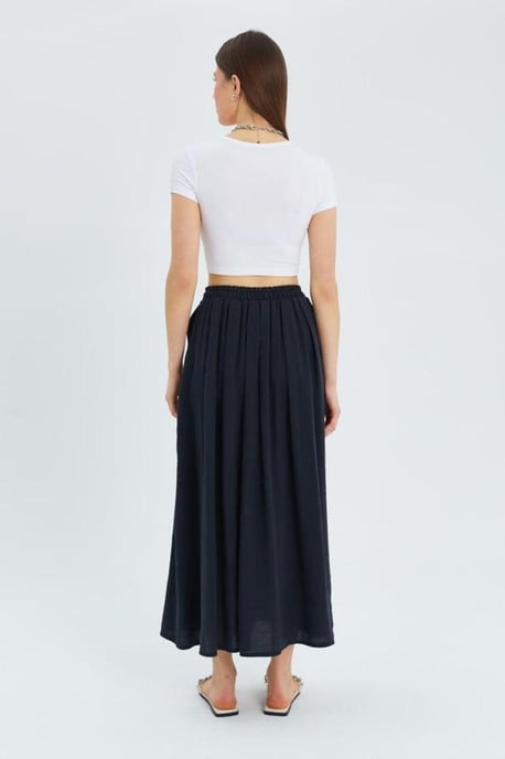 Hoge Taille Lange Rok met Zakken - Image 6