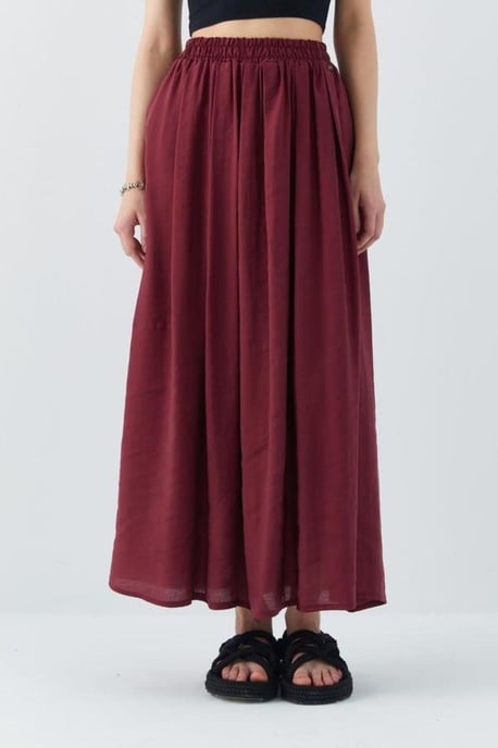 Hoge Taille Lange Rok met Zakken - Image 4