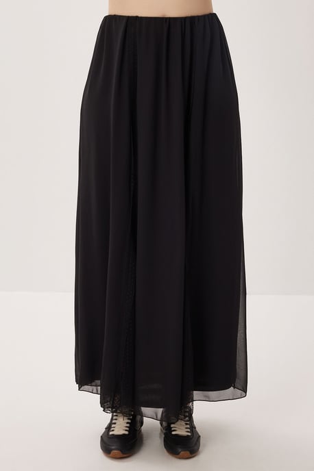 Hoge Taille Maxi Rok in Chiffon - Image 5