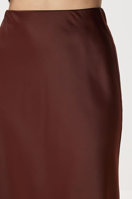 Pully Satin Lange Rok - Image 3