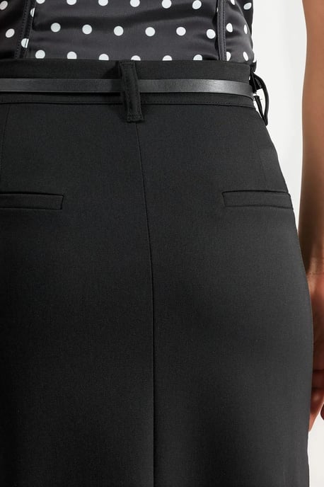 Gestrikte Midi Rok met Slits - Image 6