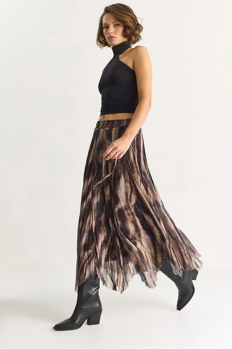 Hoge Taille Asymmetrische Midi Rok - Image 5