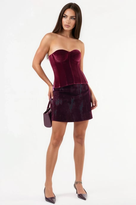 Geweven Abstract Mini Rok - Image 5