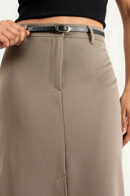 Gestrikte Midi Rok met Split - Image 5