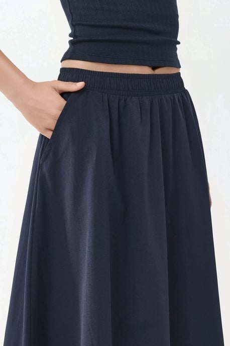 Elastische Taille Midi Rok met Zakken - Image 6