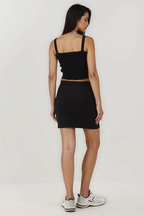 Elastische Taille Minirok met Split - Image 2