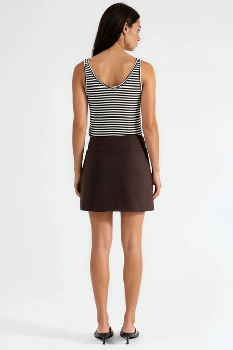 Bälte Detaljerad Mini Skorts - Image 4
