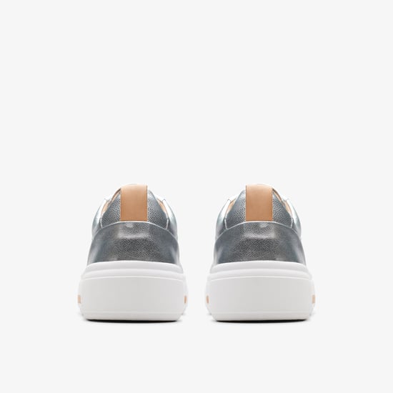 Hollyhock Walk Zilveren Leren Sneakers - Image 6