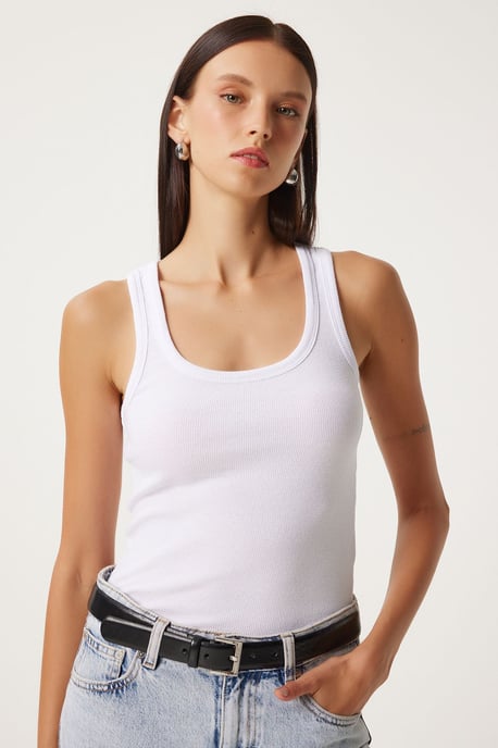 Fitted U-hals Gebreide 2-Pack Tanktop - Image 5
