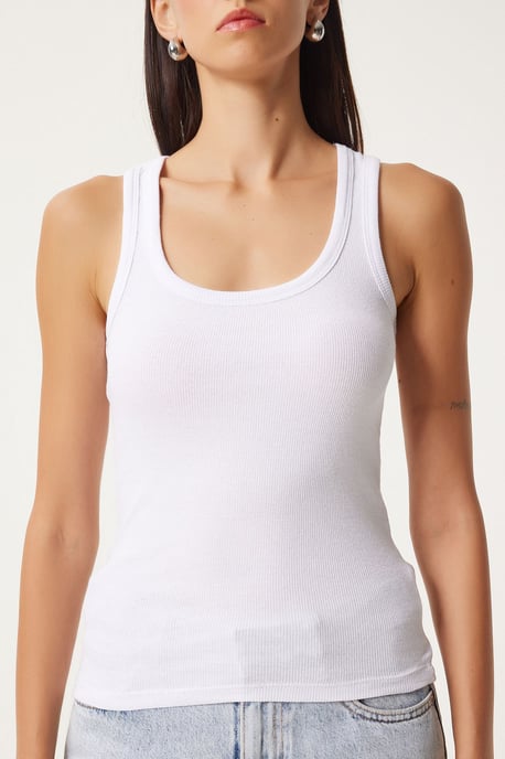 Fitted U-hals Gebreide 2-Pack Tanktop - Image 6