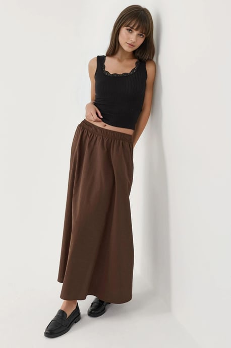Lace Detail U Collar Tank Top - Image 4