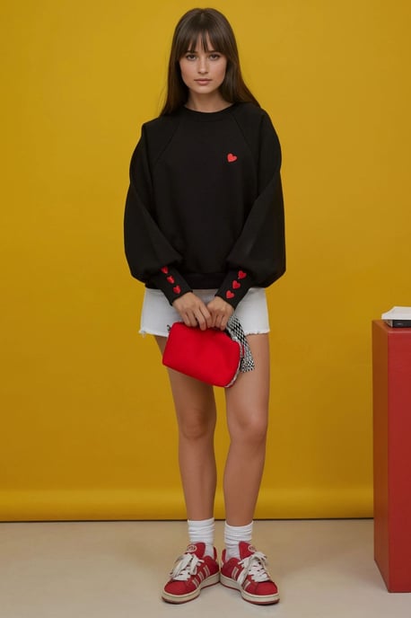Geborduurd Katoenen Sweatshirt - Image 4