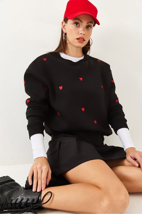 Geborduurd Crew Neck Relaxed Fit Sweater - Image 4