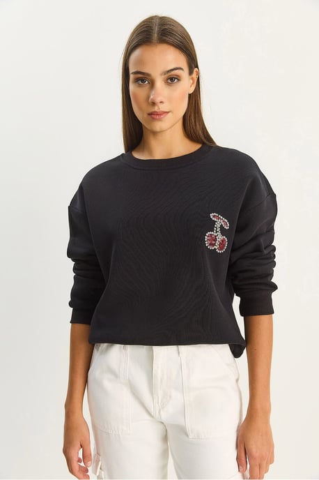 Geborduurd Crew Neck Sweatshirt - Image 2