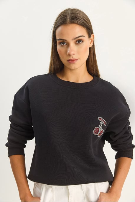 Geborduurd Crew Neck Sweatshirt - Image 3