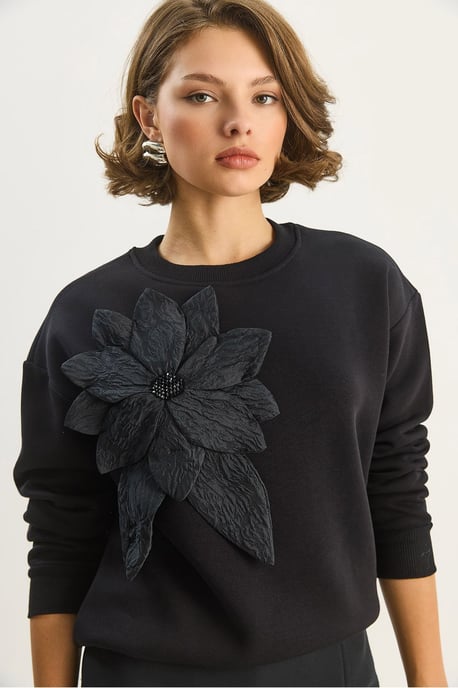 Accessoire Gedetailleerd Lange Mouw Crewneck Sweatshirt - Image 4