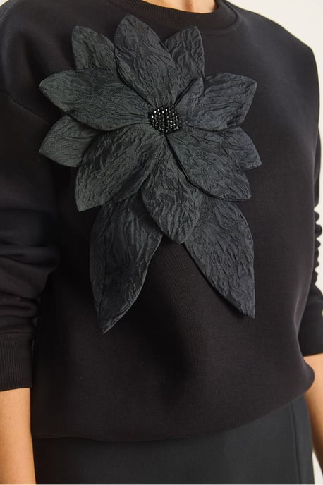 Accessoire Gedetailleerd Lange Mouw Crewneck Sweatshirt - Image 6