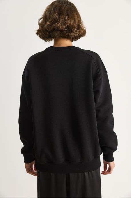 Relaxed Fit Printed Crew Neck Sweatshirt - Image 6