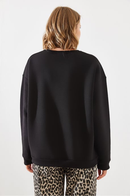 Sweater met Ritsdetail en Ronde Hals - Image 5