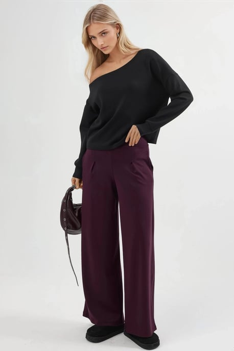 Asymmetrische Kraag Relaxed Fit Sweatshirt - Image 4