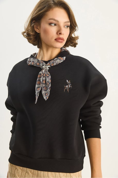 Geborduurd Crew Neck Sweatshirt - Image 5